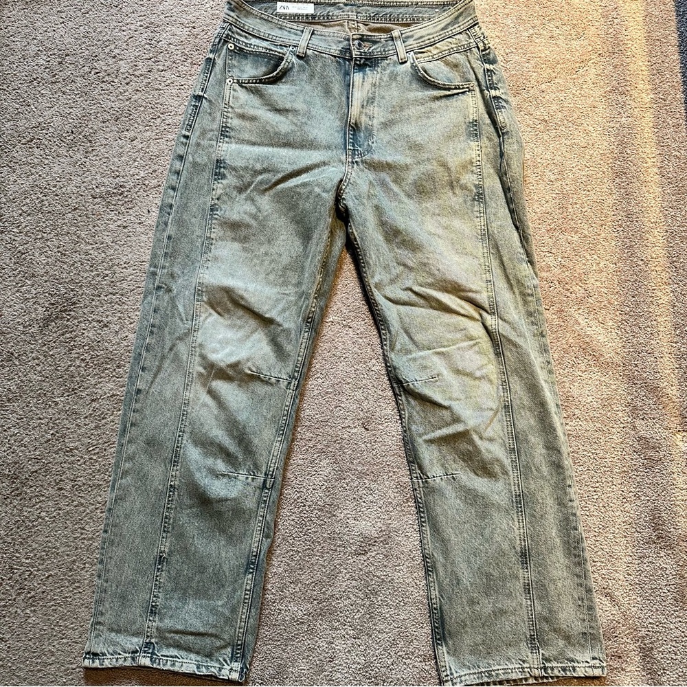 Zara Baggy Unisex Gray Jeans